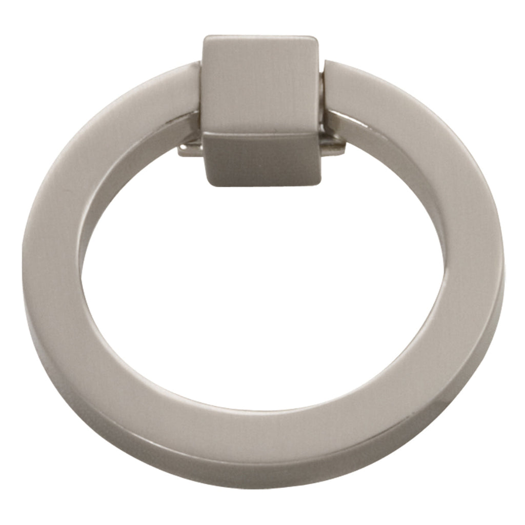 Camarilla Ring Pull 2-1/8 Inch X 2 Inch Satin Nickel Finish