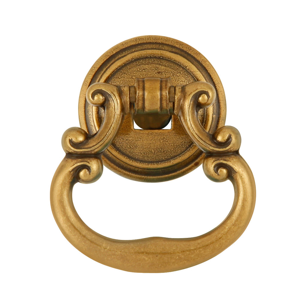 Manor House Ring Pull 1-3/4 Inch x 1-1/2 Inch Lancaster Hand Polished Finish