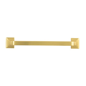 Forge Pull 6-5/16 Inch (160mm) Center to Center Brushed Golden Brass