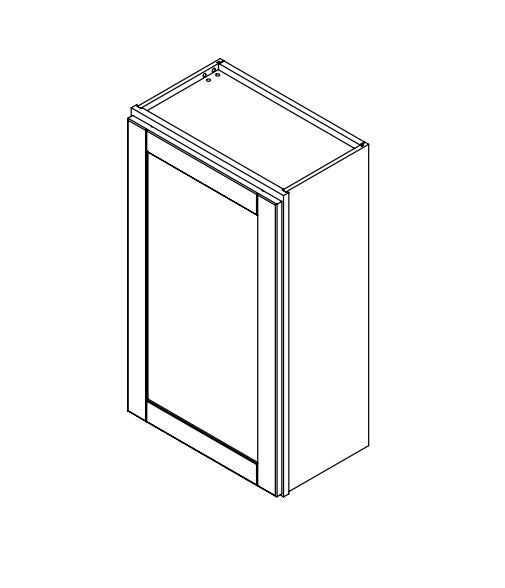 Platinum Grey Shaker 21 in. x 42 in. Wall Cabinet