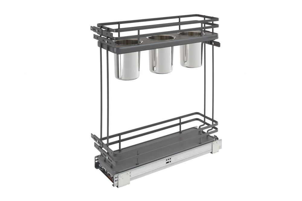 Euro Pullout 6.5'' Utensil Organizer GRY