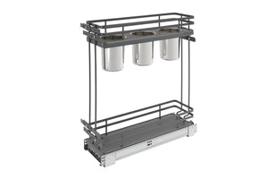 Euro Pullout 6.5'' Utensil Organizer GRY