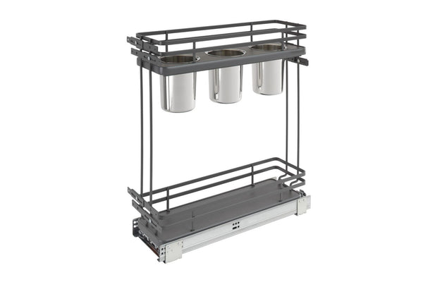 Euro Pullout 6.5'' Utensil Organizer GRY