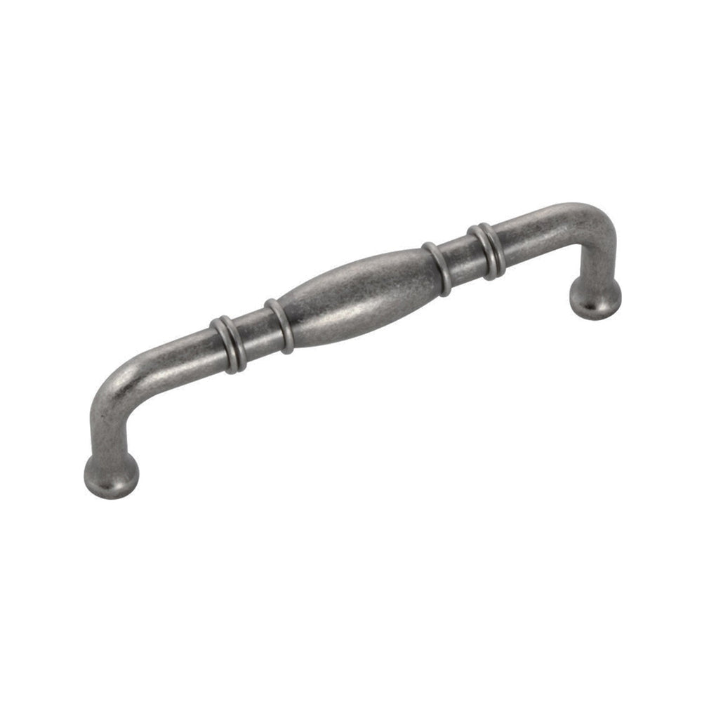 Williamsburg Pull 3-3/4 Inch (96mm) Center to Center Black Nickel Vibed