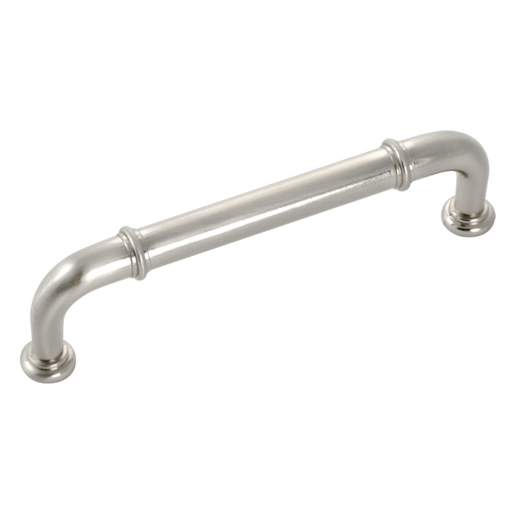 Cottage Pull 3-3/4 Inch (96mm) Center to Center Satin Nickel Finish
