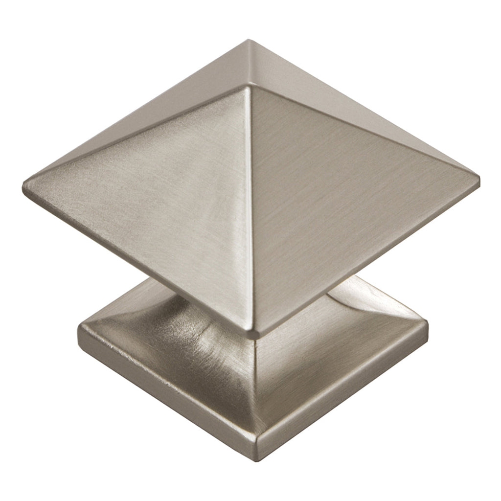 Studio Knob 1-1/4 Inch Square Stainless Steel Finish