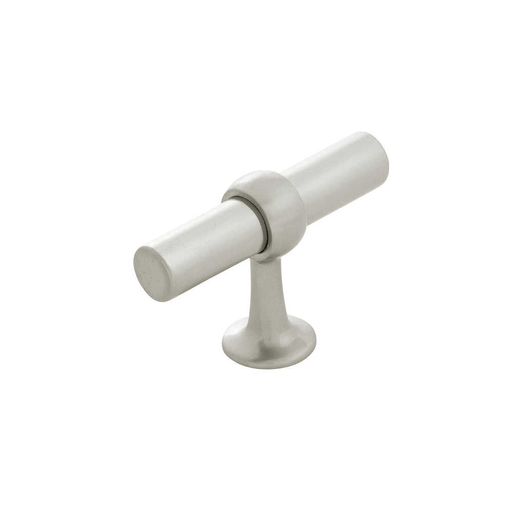 Ostia T-Knob 2-1/2 Inch X 13/16 Inch Satin Nickel Finish