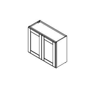 Platinum Grey Shaker 30 in. x 24 in. Wall Cabinet