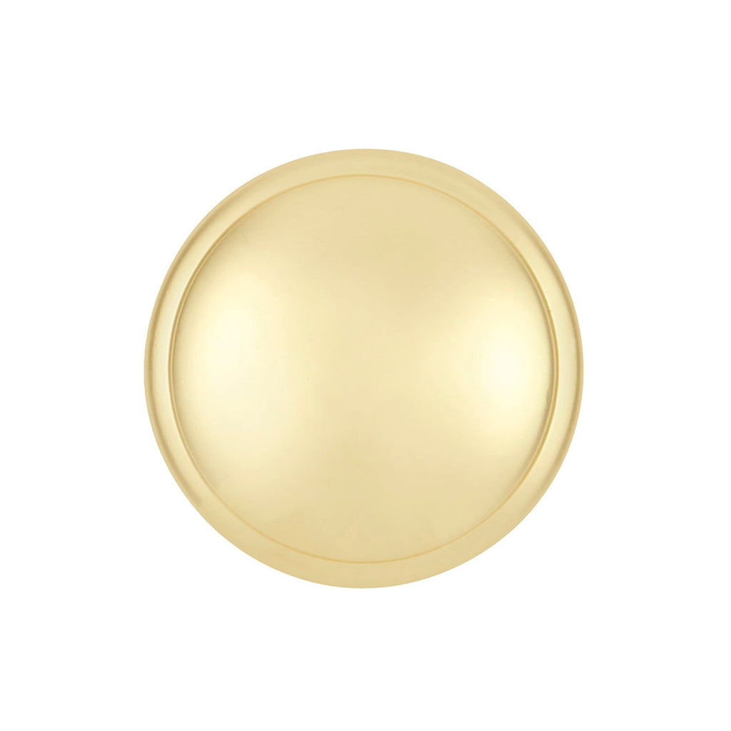 Williamsburg Knob 1-1/4 Inch Diameter Polished Brass Finish