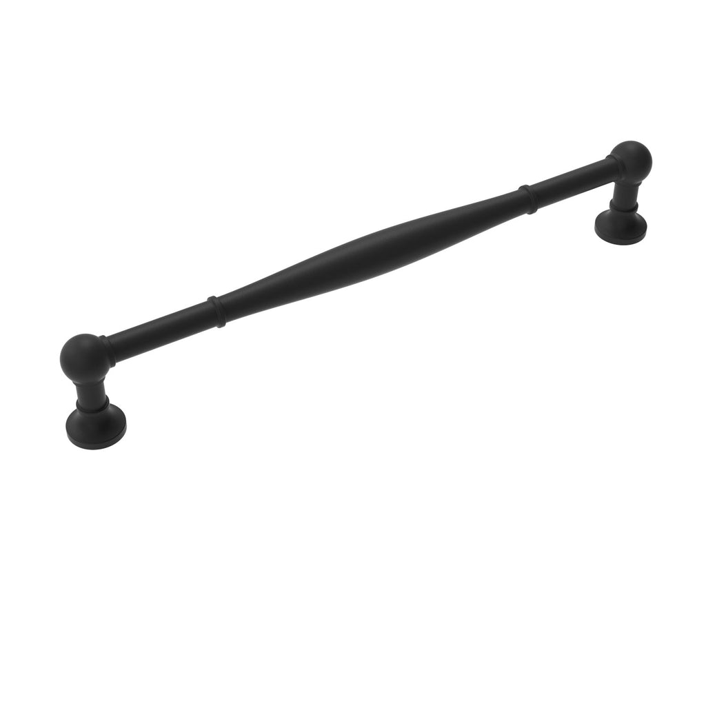 Fuller Appliance Pull 12 Inch Center to Center Matte Black Finish