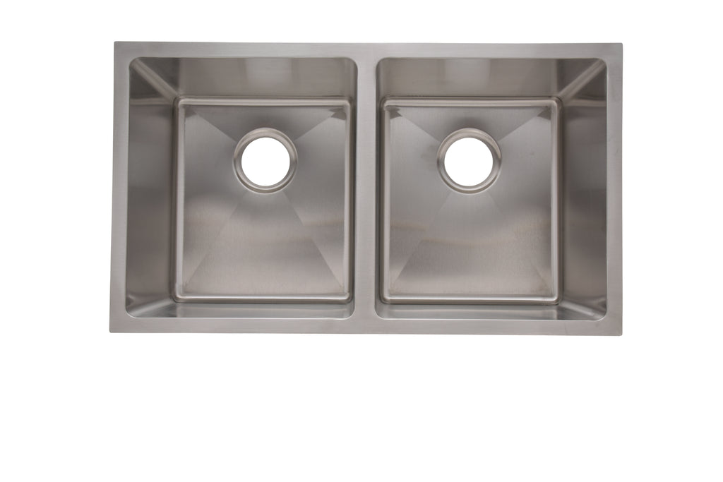 31" Double Bowl Kitchen Undermount Sink ADA Compliant