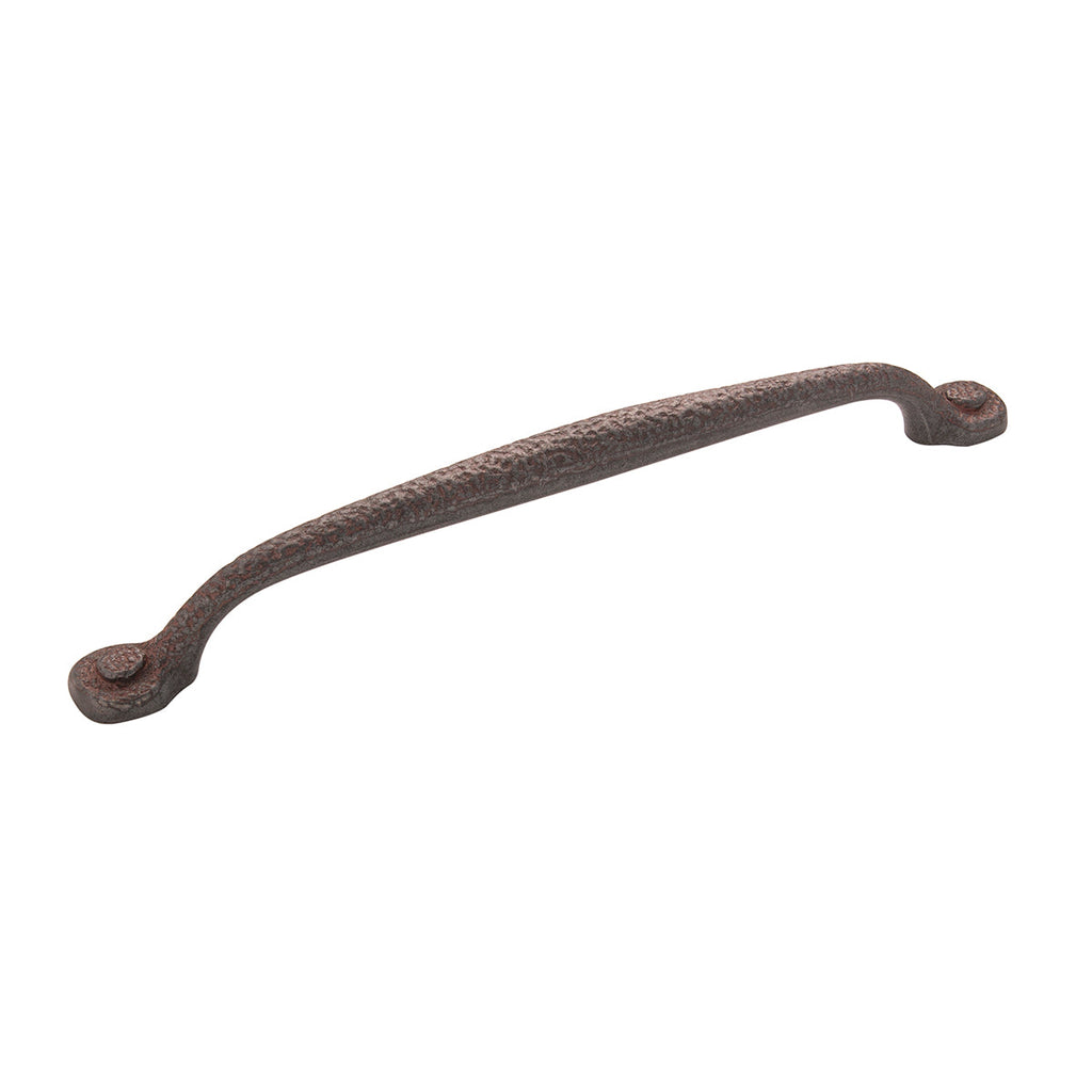 Refined Rustic Pull 8-13/16 Inch (224mm) Center to Center Rustic Iron Finish