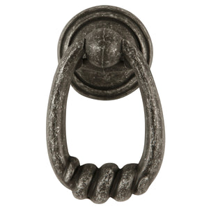 Manchester Ring Pull 2-1/8 Inch x 1-1/2 Inch Vibra Pewter
