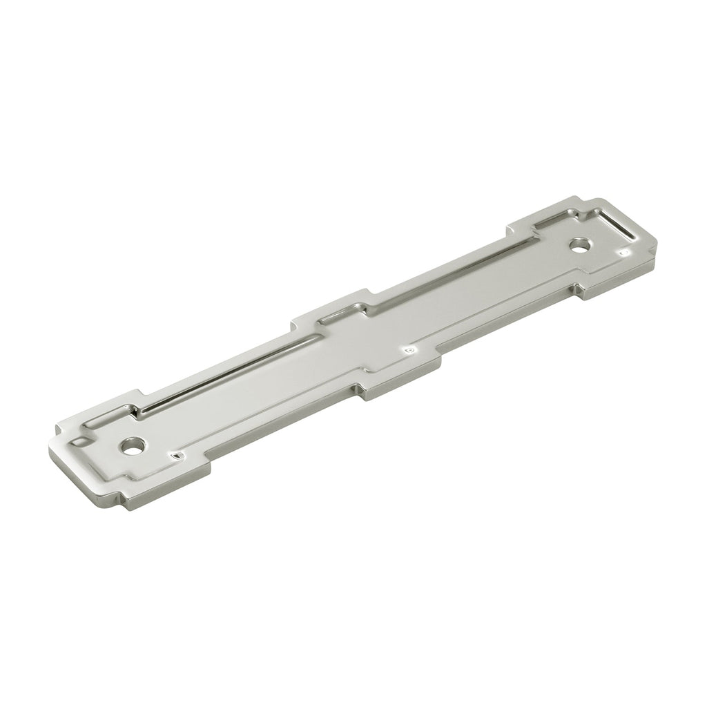Coventry Pull Backplate 5-1/16 Inch (128mm) Center to Center Polished Nickel Finish