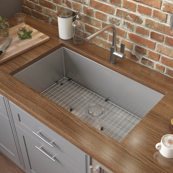 28-inch Undermount 16 Gauge Stainless Steel Sink  Single Bowl