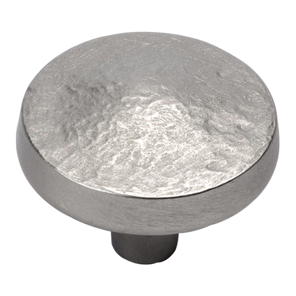 Bedrock Knob 1-1/4 Inch Diameter Flat Nickel Finish