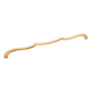 Trellis Pull 12 Inch Center to Center Brushed Golden Brass