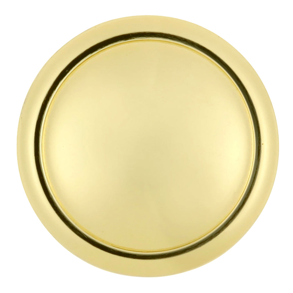 Conquest Knob 1-3/8 Inch Diameter Polished Brass Finish