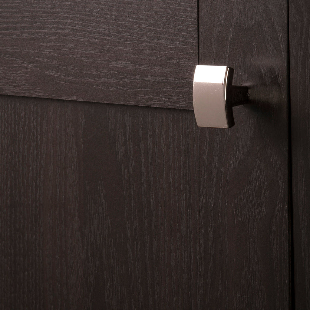 Raleigh Knob 1-3/8 Inch X 1-1/8 Inch Polished Nickel Finish