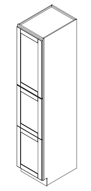 Hampton Pewter 18 in. Wide x 24 in. Deep x 90 in. Tall - Pantry Shaker Cabinet