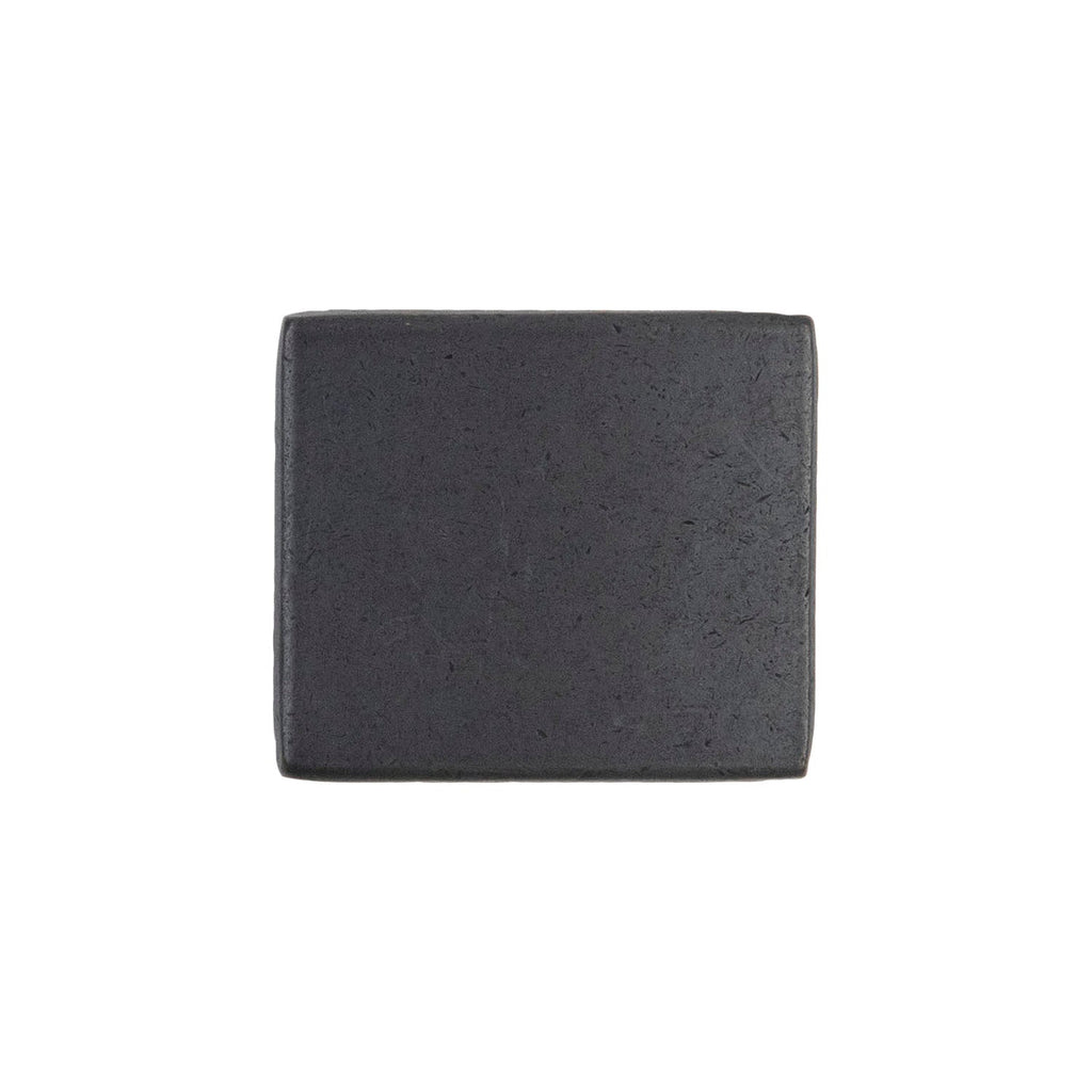 Forge Knob 1-7/16 Inch X 1-1/4 Inch Black Iron Finish