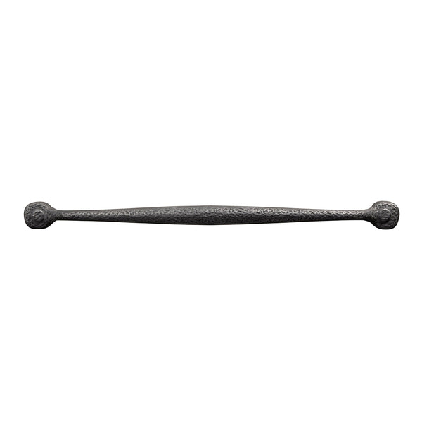 Refined Rustic Pull 12 Inch Center to Center Black Iron
