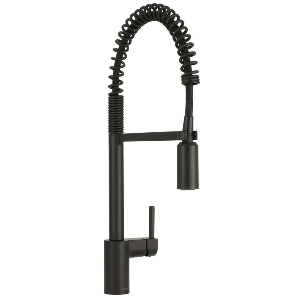 MOEN BL Mod Coil Neck Pull Down Kitchen Faucet