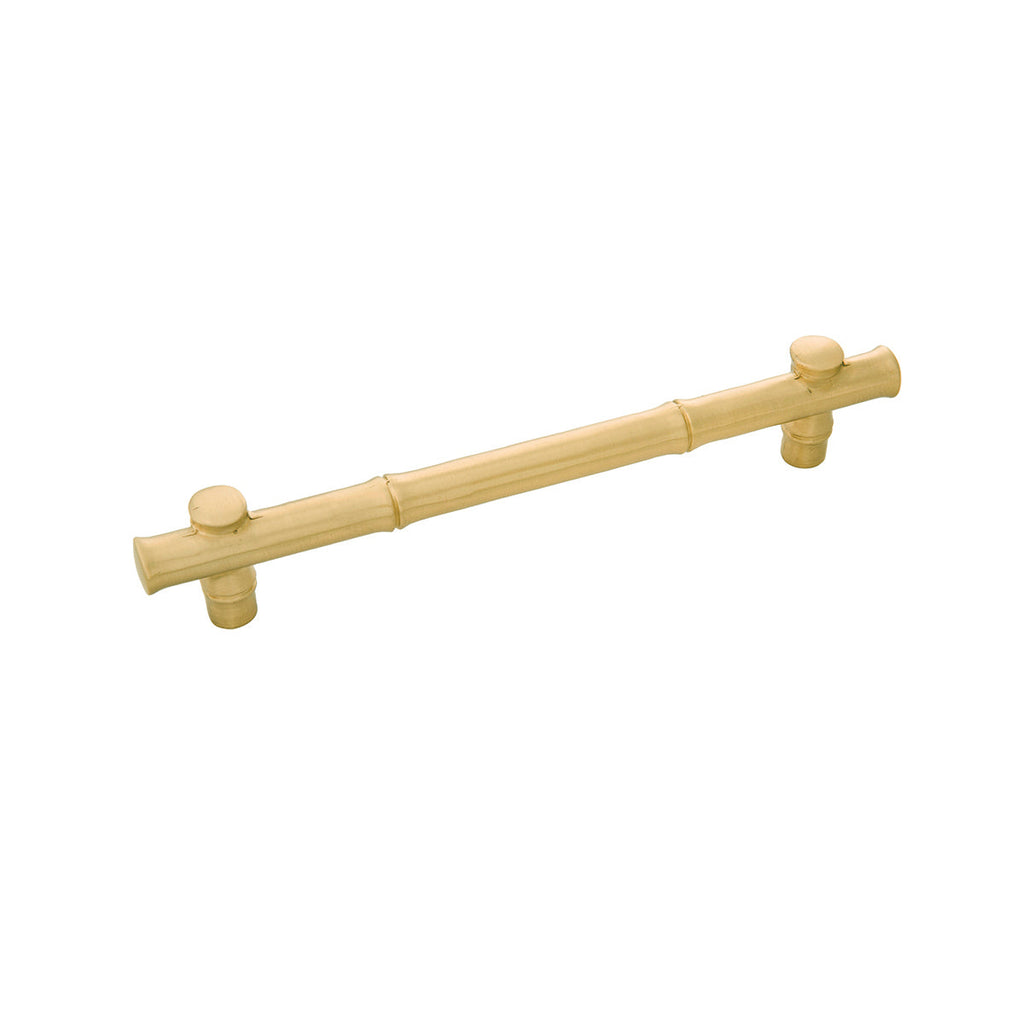 Junzi Pull 6-5/16 Inch (160mm) Center to Center Satin Brass Finish