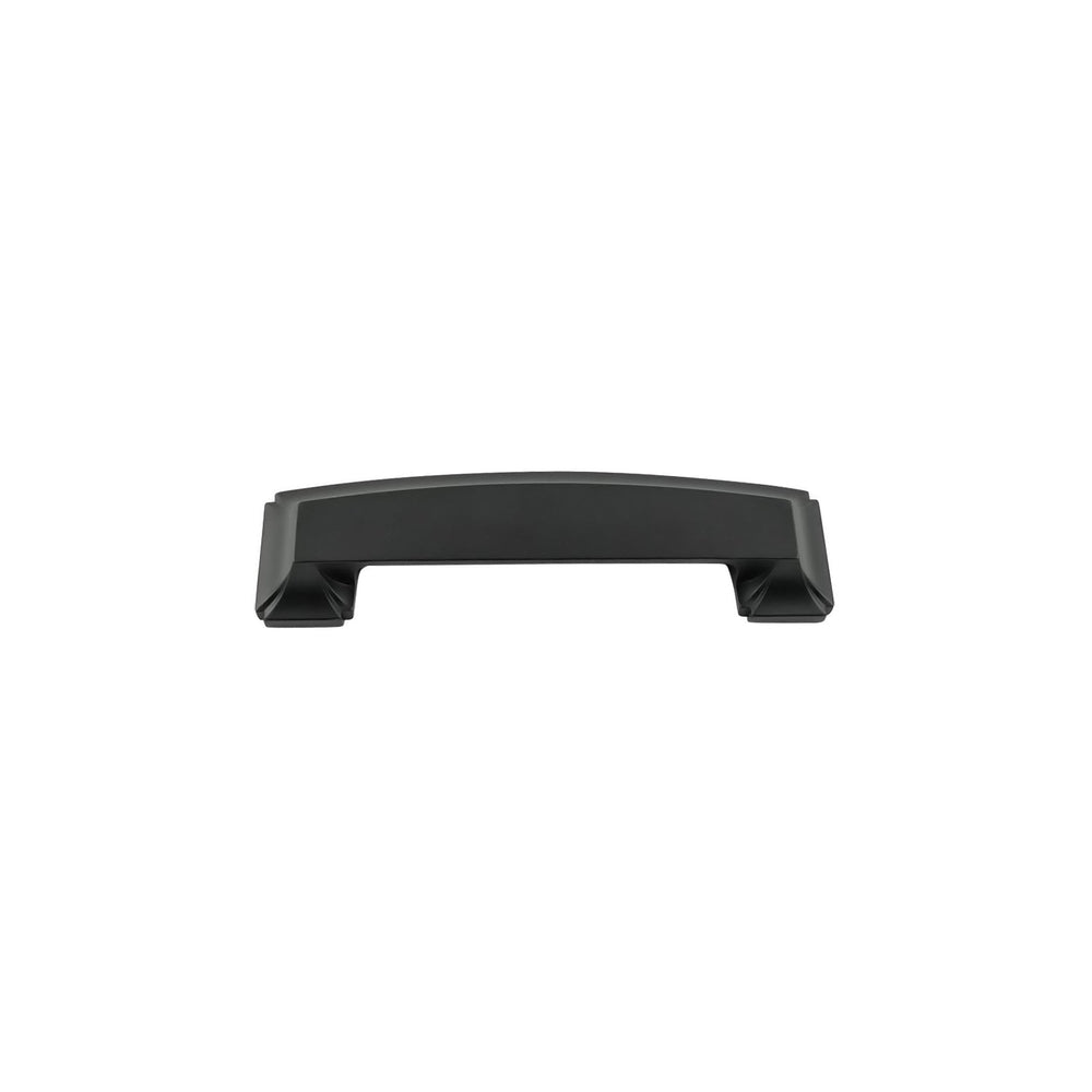 Bridges Cup Pull 3 Inch, 3-3/4 Inch (96mm) & 5-1/16 Inch (128mm) Center to Center Matte Black