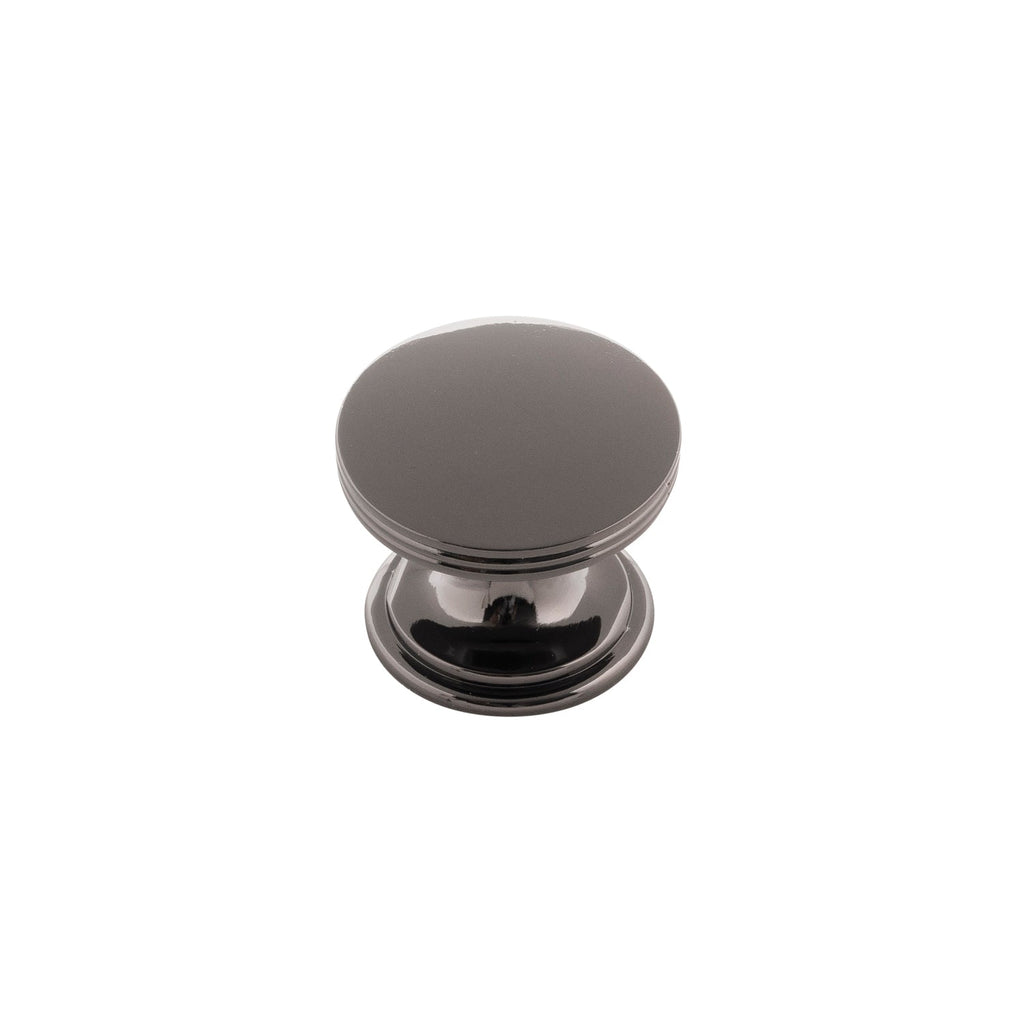 American Diner Knob 1-3/8 Inch Diameter Black Nickel Finish