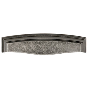 Somerset Cup Pull 3 Inch, 3-3/4 Inch (96mm) & 5-1/16 Inch (128mm) Center to Center Black Nickel Vibed