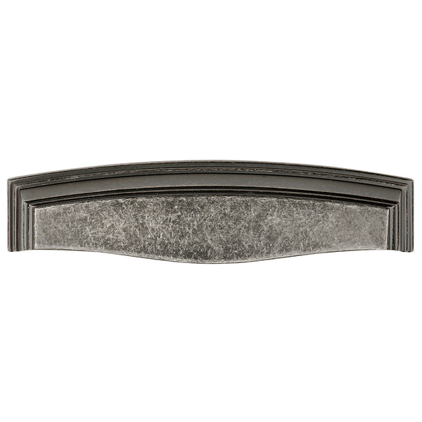 Somerset Cup Pull 3 Inch, 3-3/4 Inch (96mm) & 5-1/16 Inch (128mm) Center to Center Black Nickel Vibed