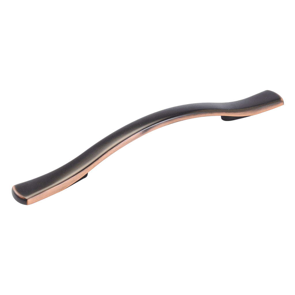 Euro-Contemporary Pull 5-1/16 Inch (128mm) Center to Center Oil-Rubbed Bronze Highlighted Finish