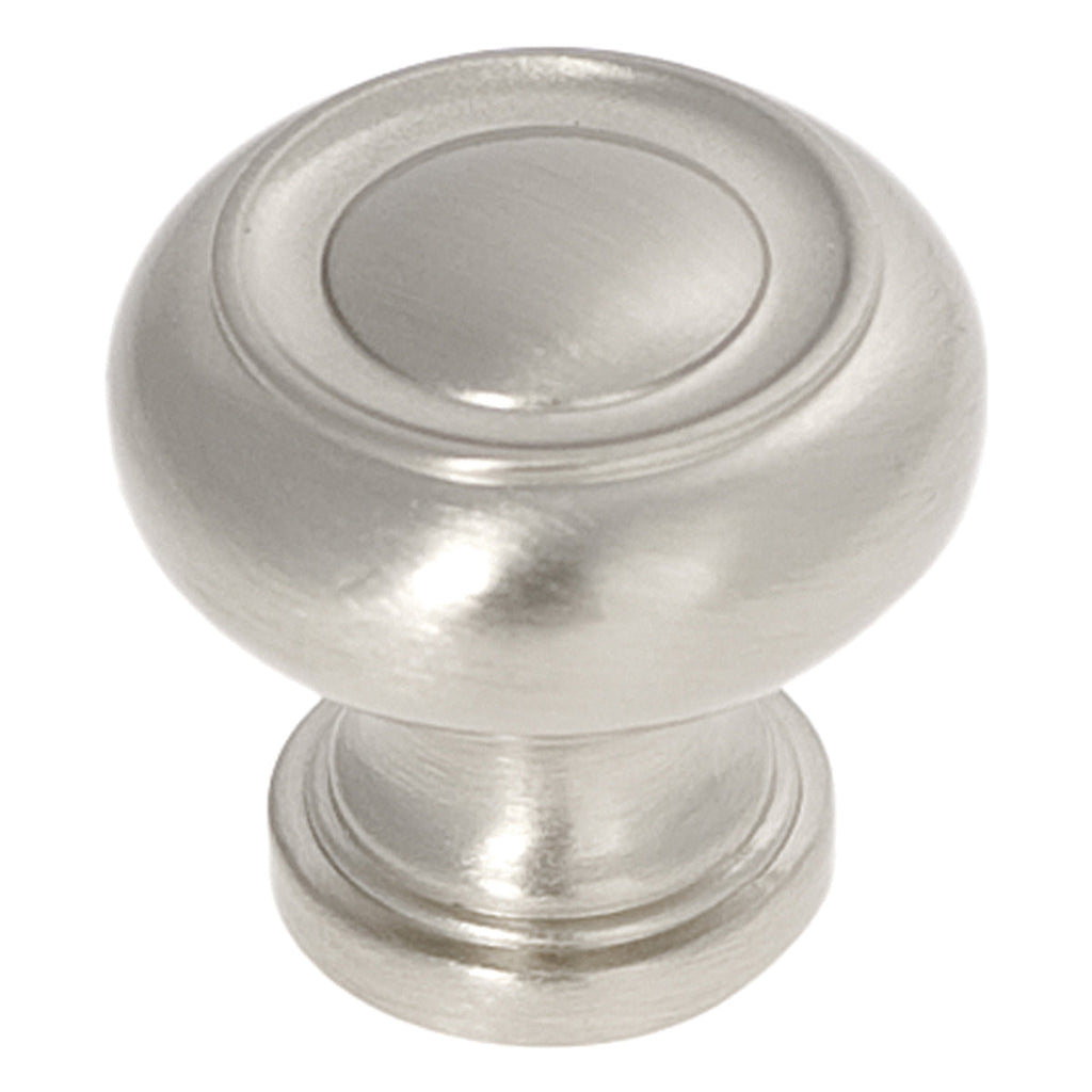 Cottage Knob 1-1/4 Inch Diameter Satin Nickel Finish