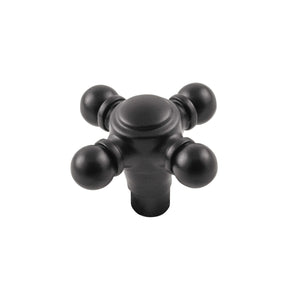 Fuller Knob 1-11/16 Inch x 1-11/16 Inch Matte Black