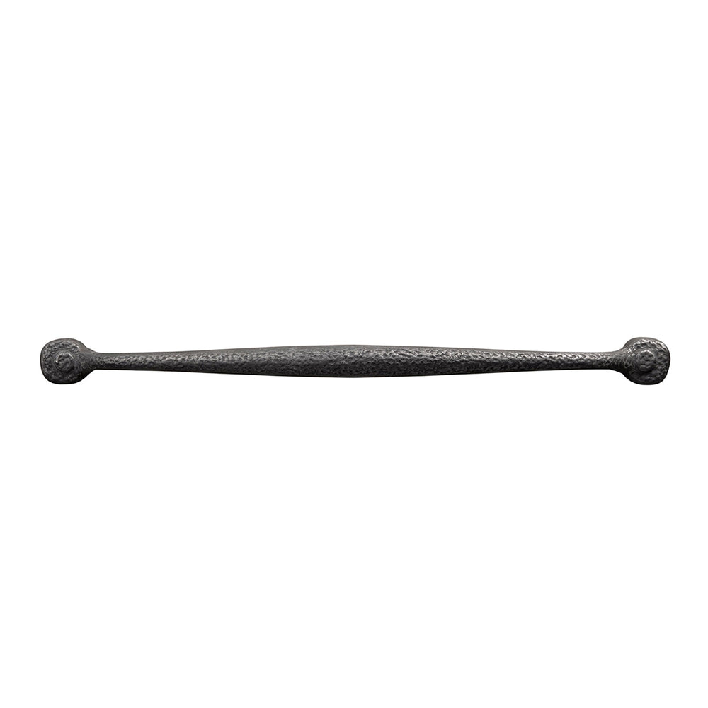 Refined Rustic Pull 12 Inch Center to Center Black Iron