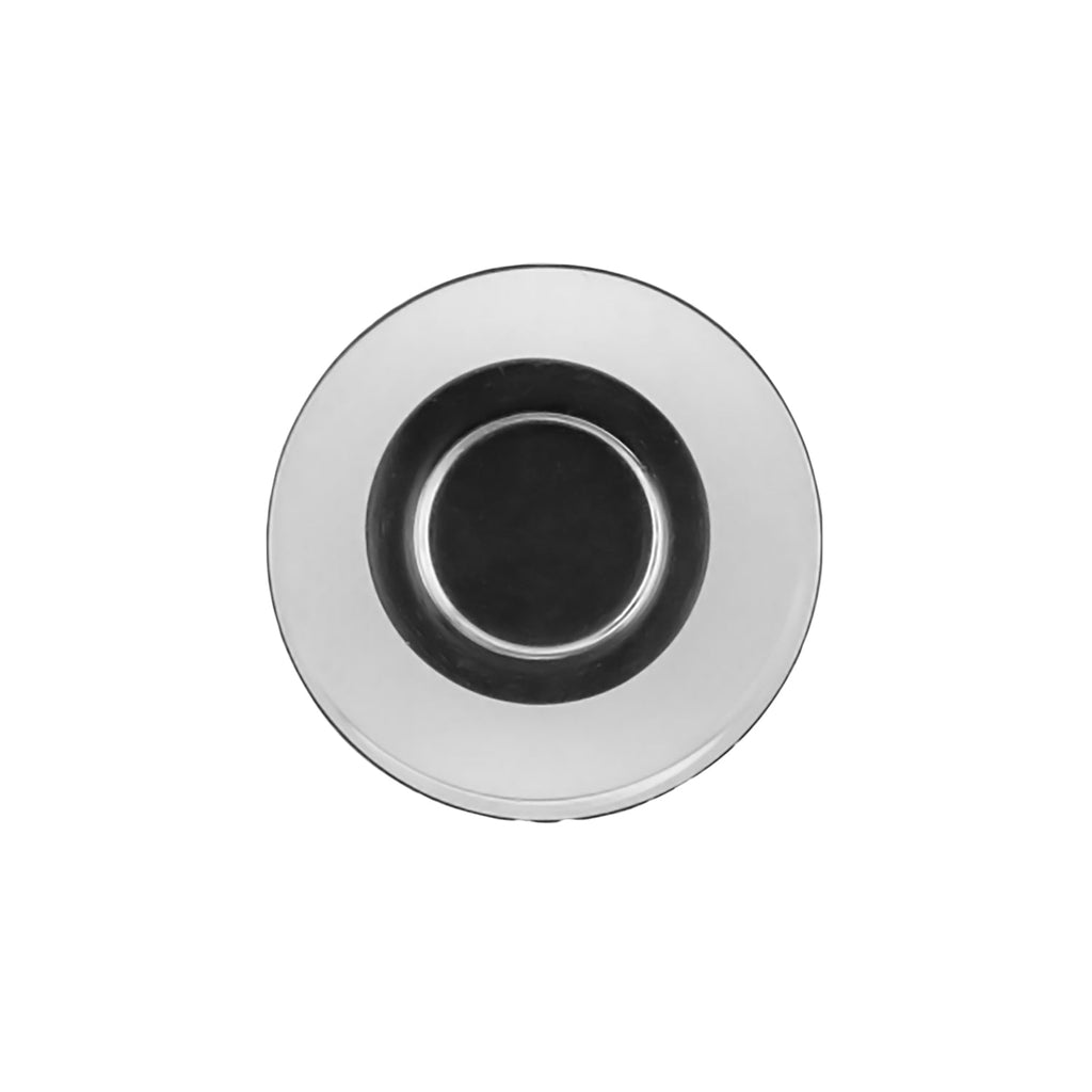 Midway Knob 1-1/4 Inch Diameter Crysacrylic with Matte Black Finish