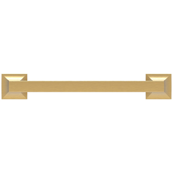 Studio Pull 6-5/16 Inch (160mm) Center to Center Brushed Golden Brass