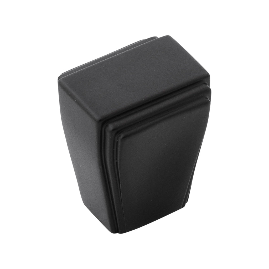 Belleclaire Knob 1 Inch x 7/8 Inch Matte Black Finish