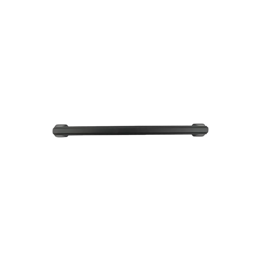 Bridges Pull 7-9/16 Inch (192mm) Center to Center Matte Black Finish