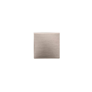 Studio Knob 1-1/4 Inch Square Satin Nickel
