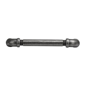 Pipeline Pull 5-1/16 Inch (128mm) Center to Center Black Nickel Vibed