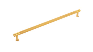 Verge Appliance Pull 18 Inch Center to Center Brushed Golden Brass
