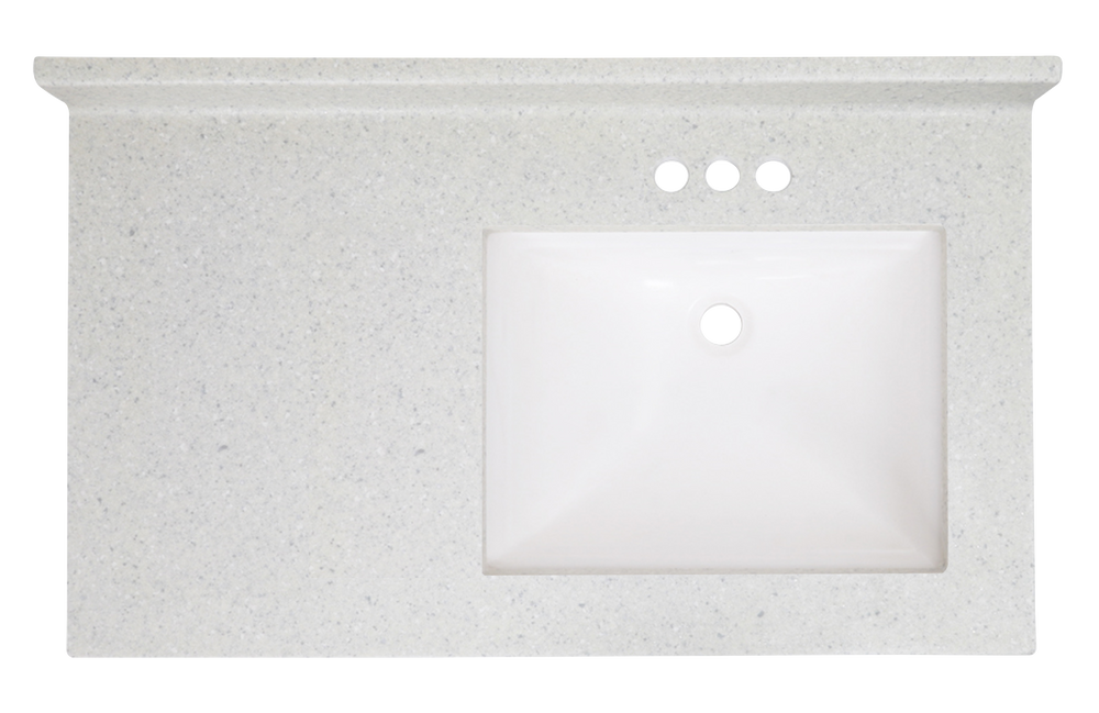 Pronto Vanity Frost 22'' x 37'' Top Right Offset