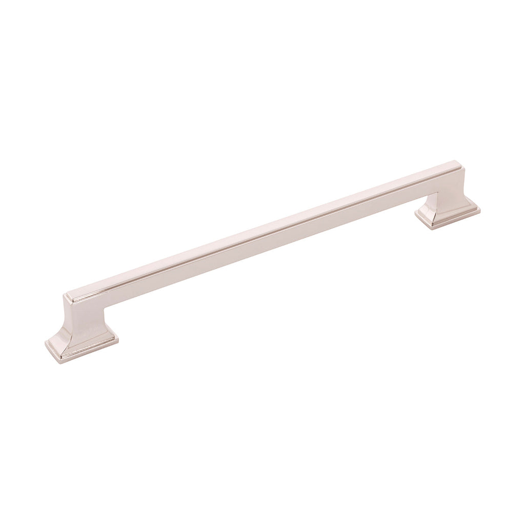 Brownstone Pull 8-13/16 Inch (224mm) Center to Center Polished Nickel Finish