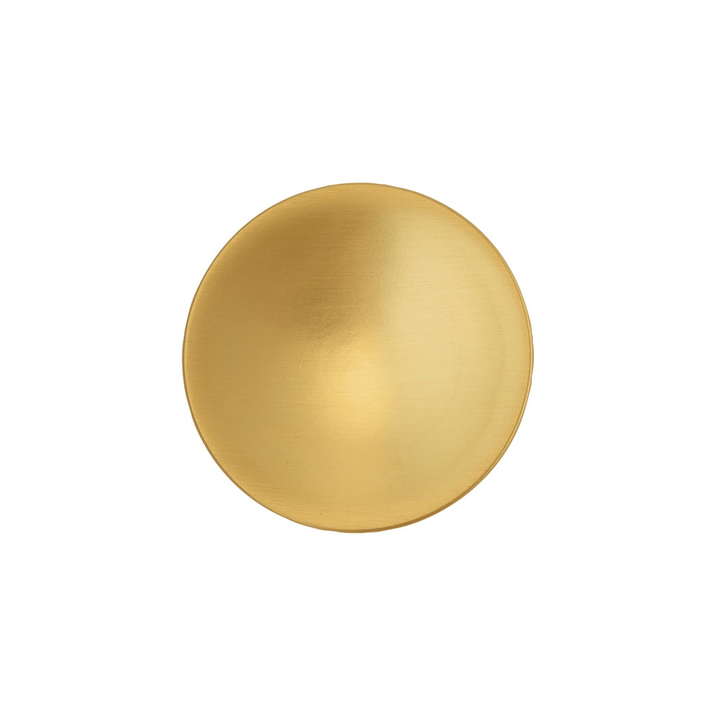 Maven Hook Knob 2-5/16 Inch Diameter Brushed Golden Brass Finish