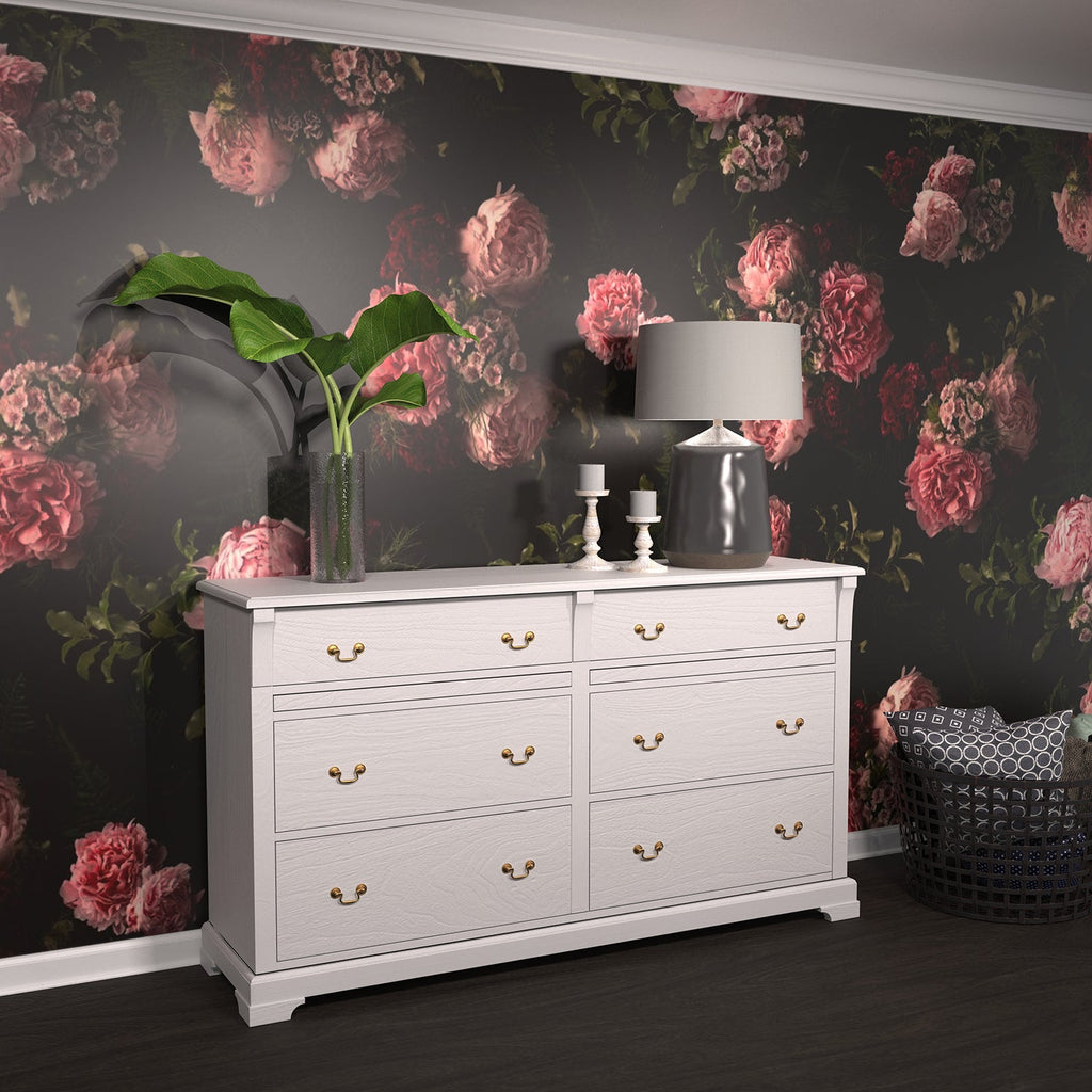 Manor House Rosette Backplate Pull 3 Inch Center to Center Lancaster Hand Polished Finish