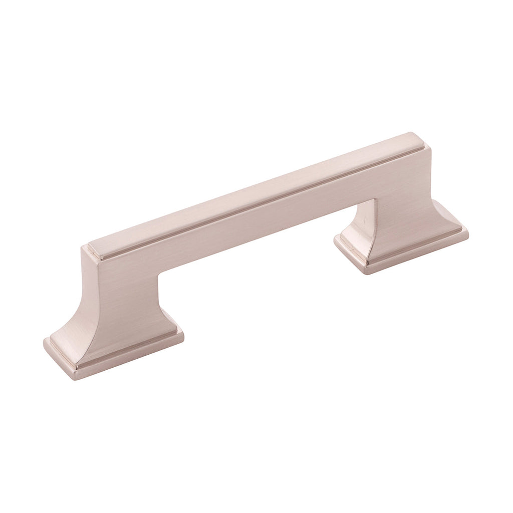 Brownstone Pull 3 Inch & 3-3/4 Inch (96mm) Center to Center Satin Nickel Finish