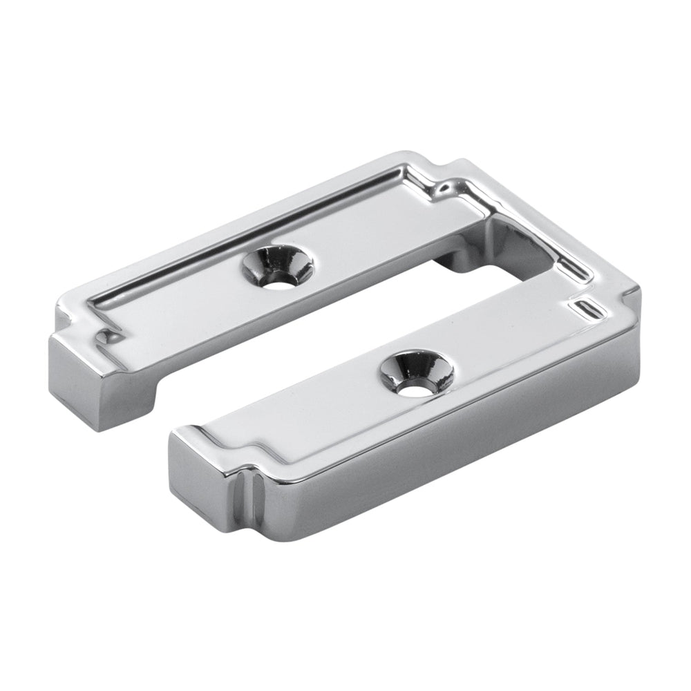 Coventry Hook Backplate 1 Inch Center to Center Chrome