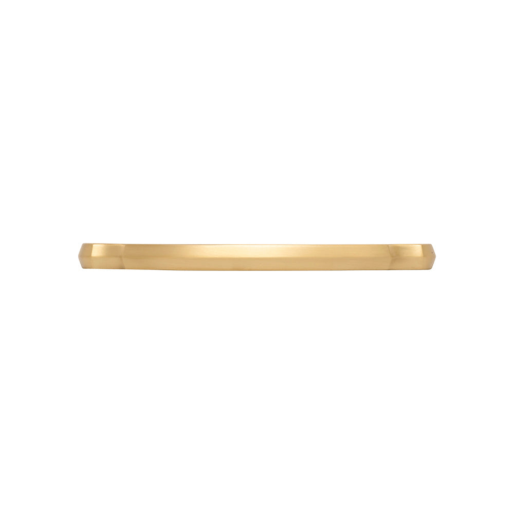 Veranda Pull 6-5/16 Inch (160mm) Center to Center Brushed Golden Brass Finish